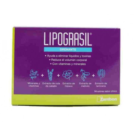 LIPOGRASIL DREN  14 SOBRES 8 G SABOR CITRICOS