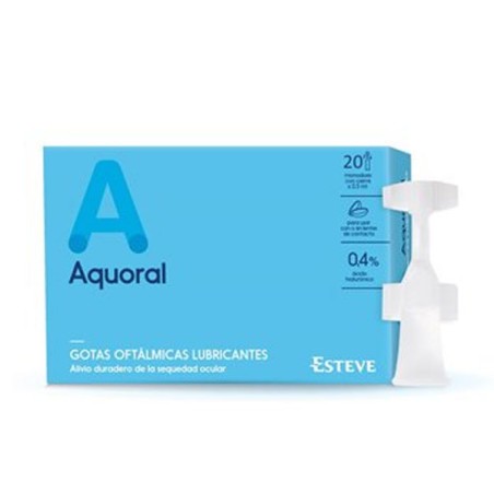 AQUORAL GOTAS OFTALMICAS LUBRICANTES ESTERILES 20 MONODOSIS 0,5 ML