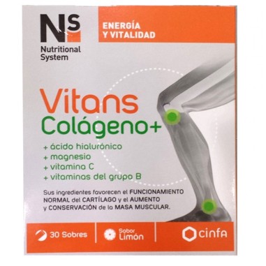 NS VITANS COLAGENO+  30 SOBRES 10,7 G SABOR LIMON