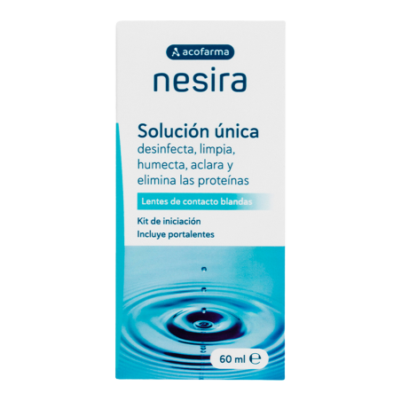 ACOFARMA NESIRA SOLUCION UNICA LENTES DE CONTACTO  1 ENVASE VIAJE 60 ML