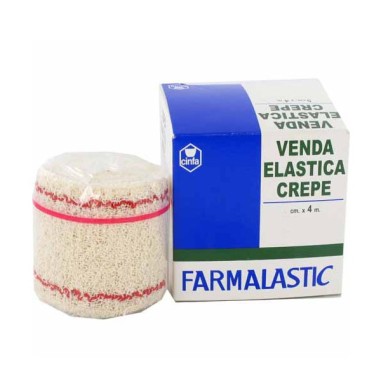 VENDA ELASTICA CREPE FARMALASTIC 1 UNIDAD 4 M X 7 CM